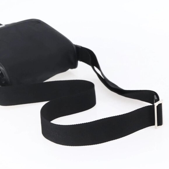PRADA Shoulder Bag Nylon Black Silver Auth am9570V - Picture 8 of 16
